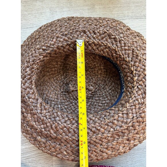 Helen Kaminski Australia 100% Raffia Brown Brimmed Sun Hat. main image 8